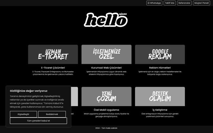 Screenshot of helloajans.tr