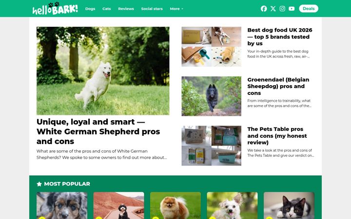Screenshot of hellobark.com