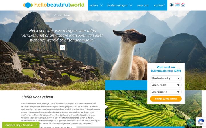Screenshot of hellobeautifulworld.nl