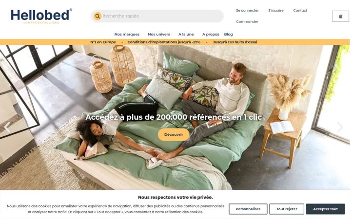Screenshot of hellobed.fr