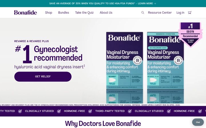 Screenshot of hellobonafide.com