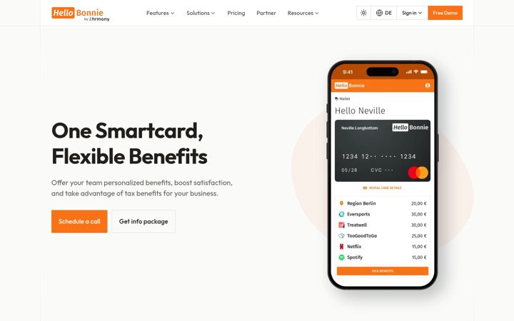 Screenshot of hellobonnie.de
