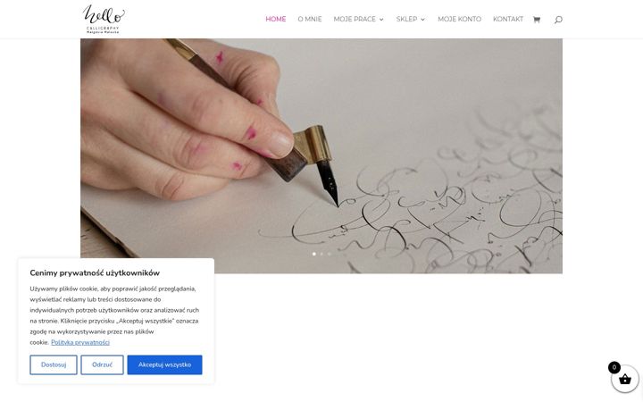 Screenshot of hellocalligraphy.com