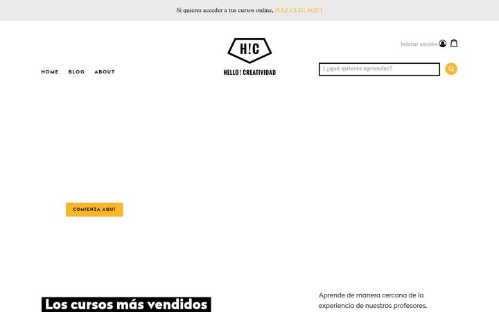 Screenshot of hellocreatividad.com