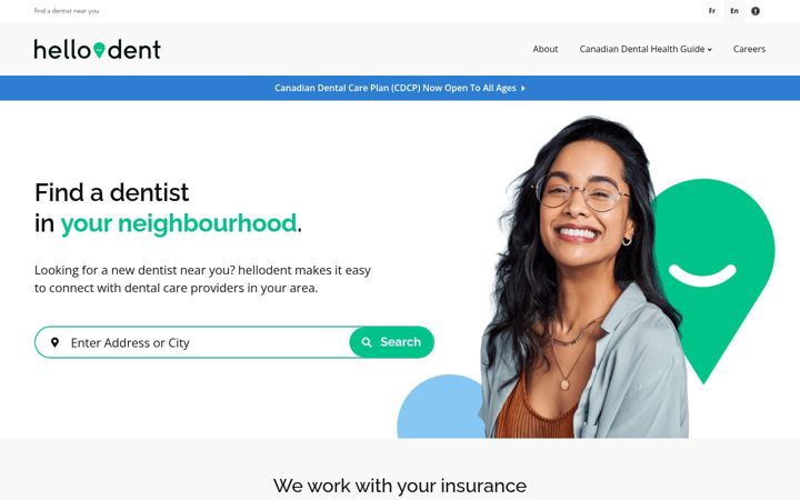 Screenshot of hellodent.com