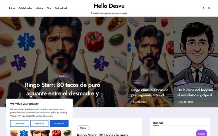 Screenshot of hellodesvu.com