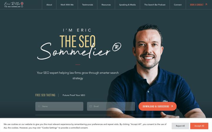 Screenshot of helloericritter.com