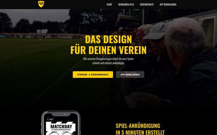 Képernyőkép: hellofans.de