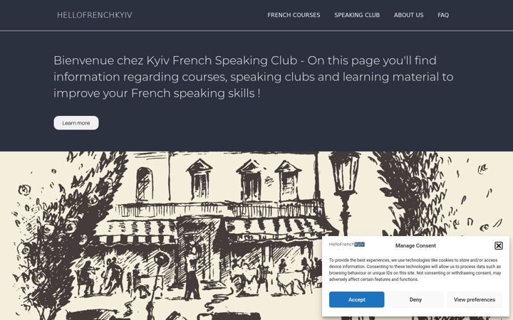 Screenshot of hellofrenchkyiv.com
