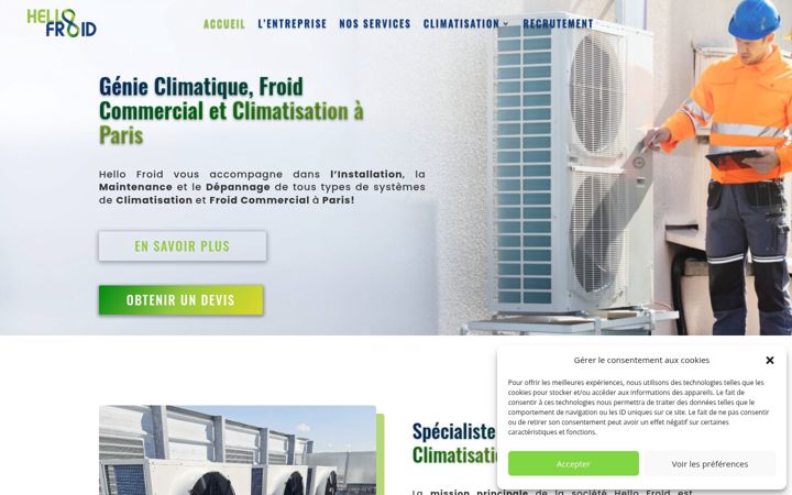 Screenshot of hellofroid.fr