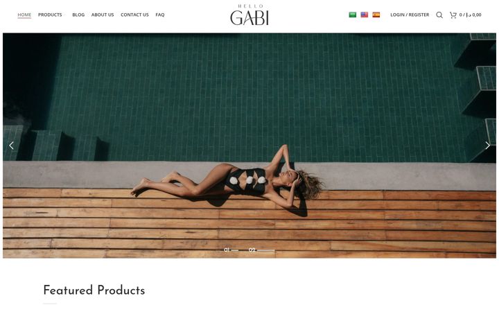 Screenshot of hellogabi.co.uk