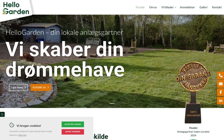 Screenshot of hellogarden.dk