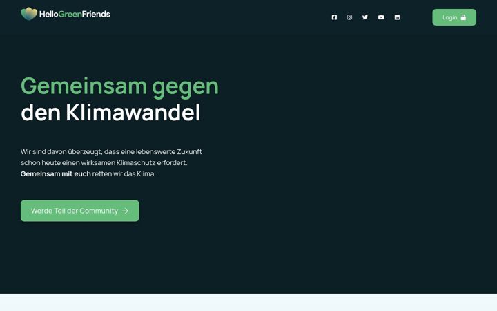 Screenshot of hellogreenfriends.com