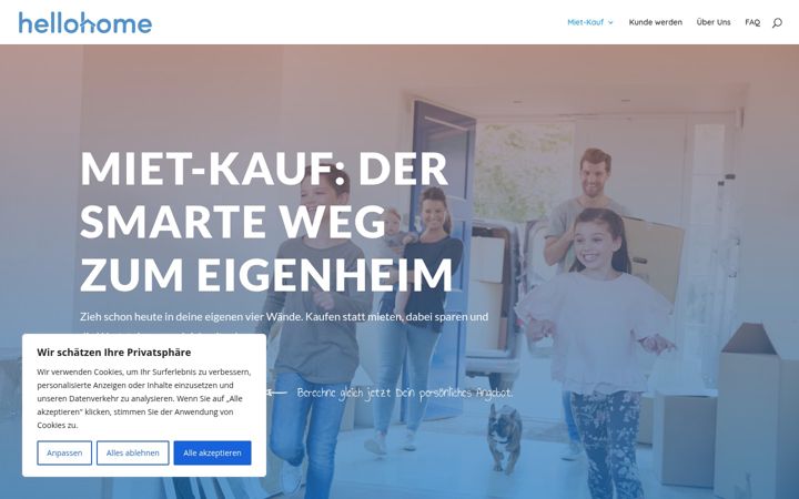 Screenshot of hellohome.ch