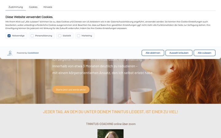 Screenshot of helloinnersmile.de