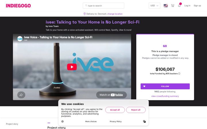 Screenshot of helloivee.com