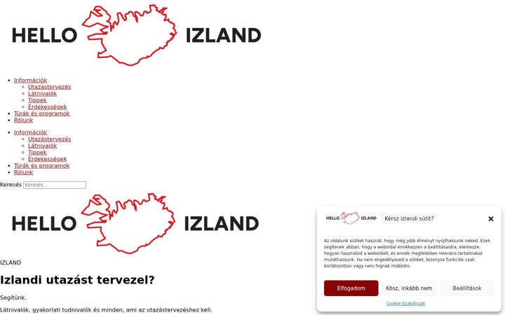 Screenshot of helloizland.hu