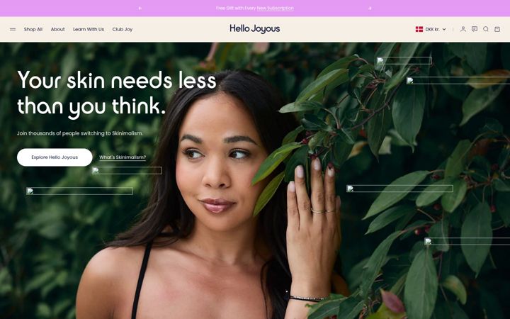Screenshot of hellojoyous.com