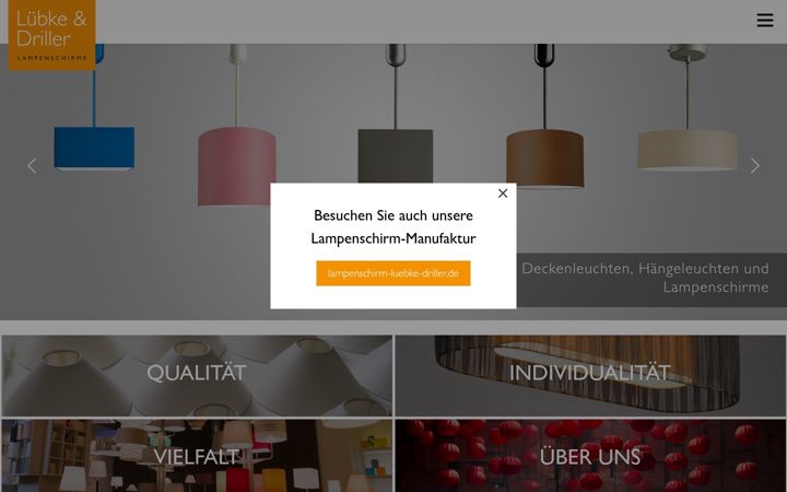 Screenshot of hellolamp.de