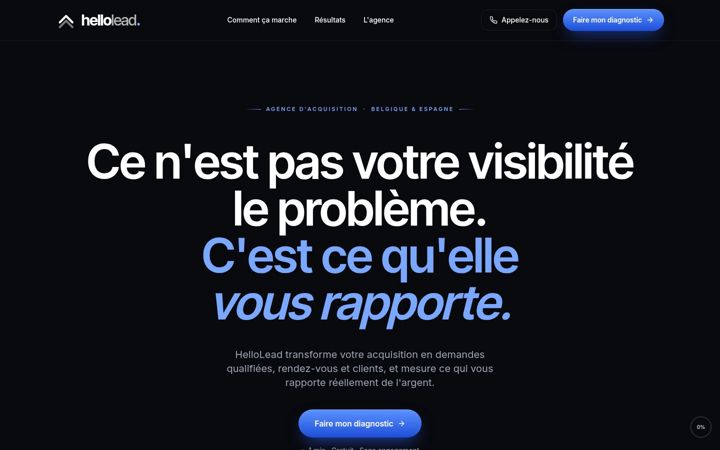 Screenshot of hellolead.eu