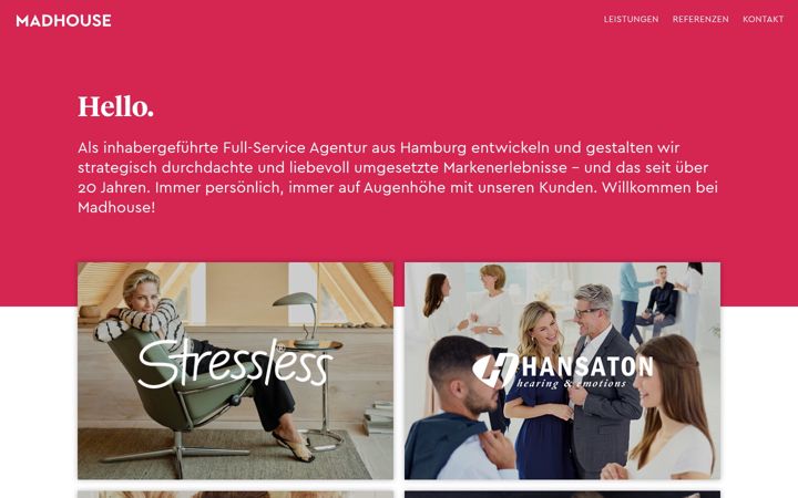 Screenshot of hellomadhouse.de