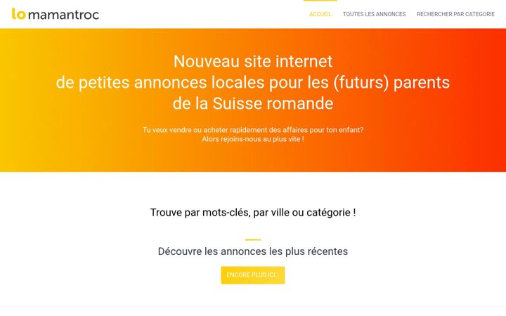 Screenshot of hellomamantroc.ch