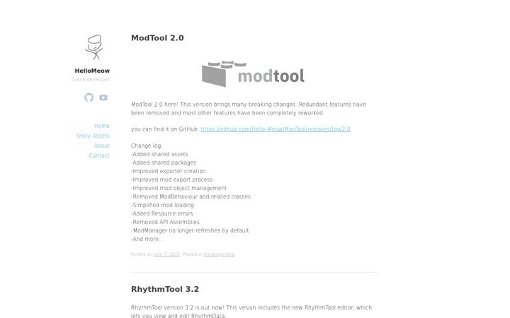 Screenshot of hellomeow.net