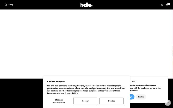 Screenshot of hellomerch.com