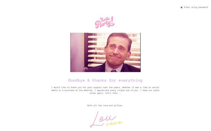 Screenshot of helloparty.com