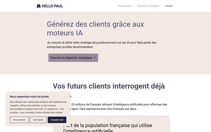 Screenshot of hellopaul.fr