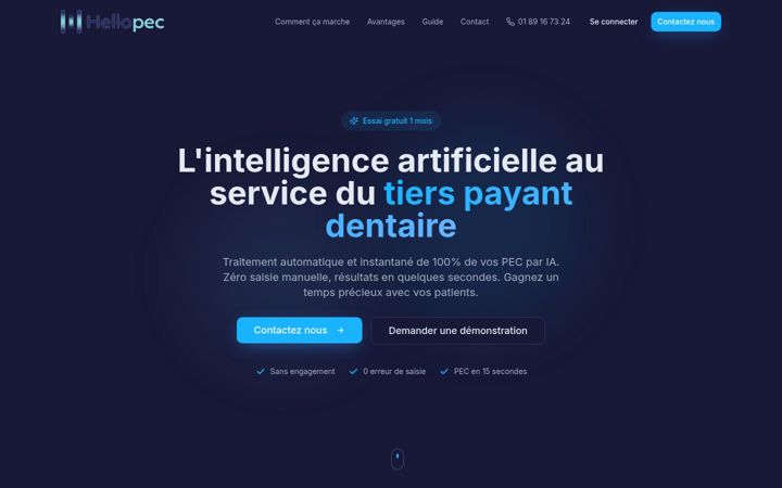 Screenshot of hellopec.fr