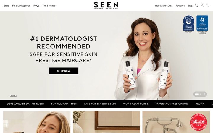 Screenshot of helloseen.com