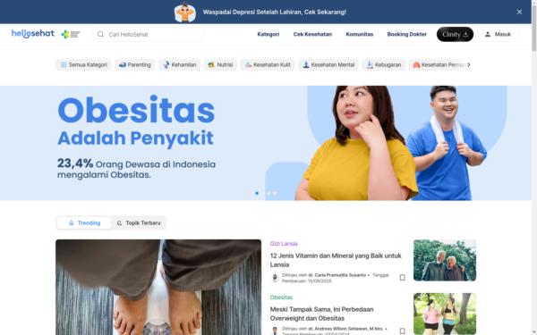 Screenshot of hellosehat.com