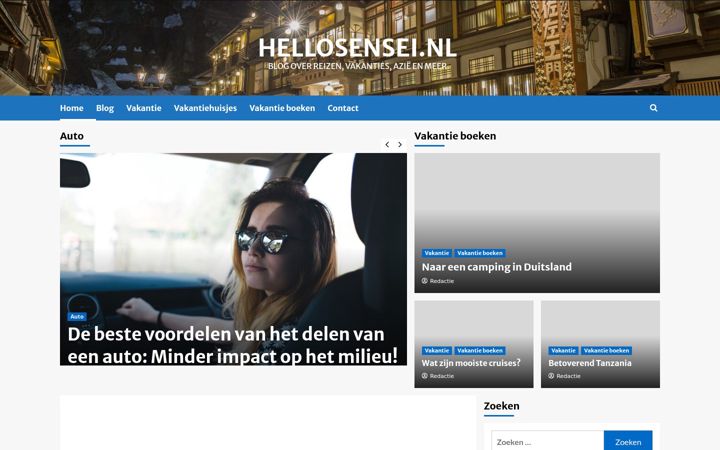 Screenshot of hellosensei.nl