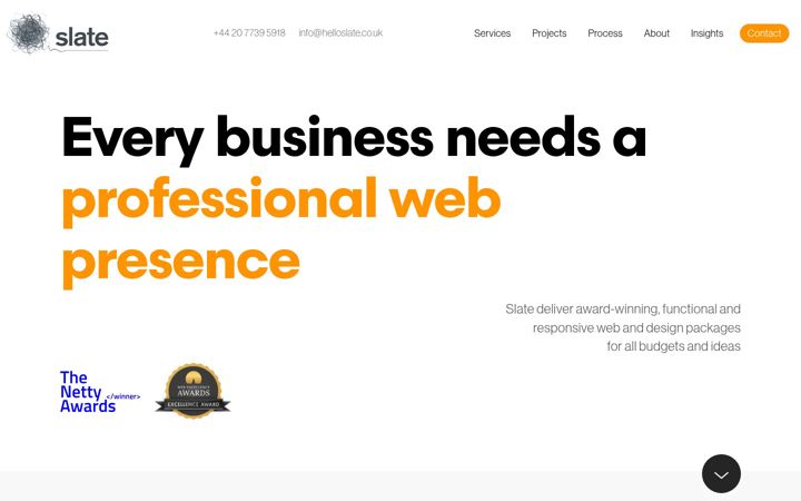 Screenshot of helloslate.co.uk