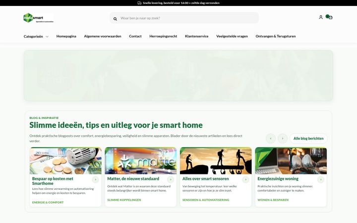 Screenshot of hellosmart.nl