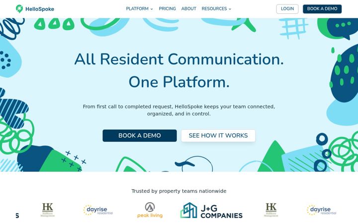 Screenshot of hellospoke.com