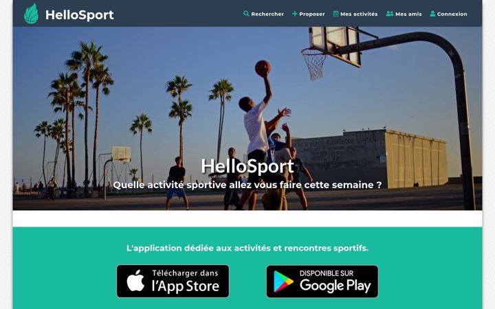 Captură de ecran a hellosport.io