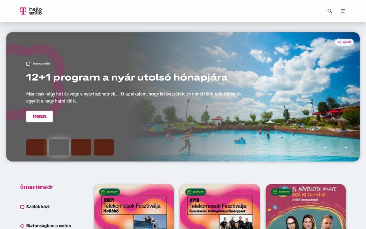 Screenshot of helloszulo.hu