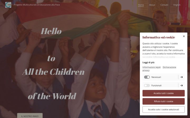 Screenshot of hellotoallthechildrenoftheworld.com