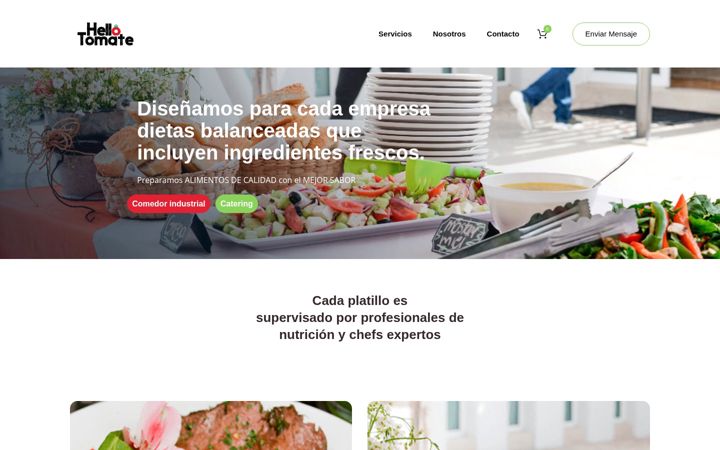 Screenshot of hellotomate.com