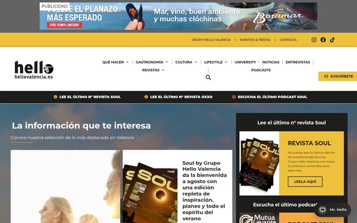 Screenshot of hellovalencia.es