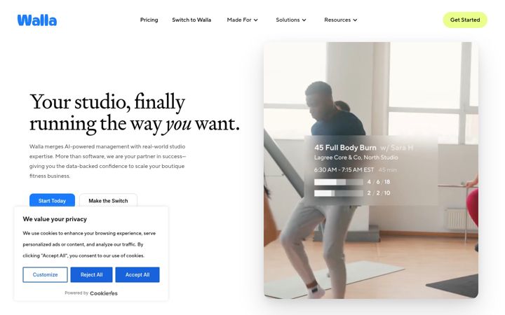 Screenshot of hellowalla.com