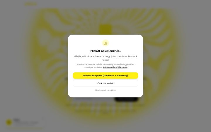Screenshot of helloyellow.hu