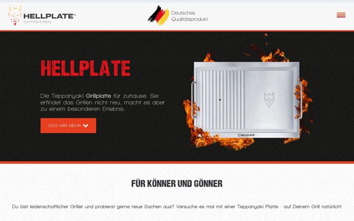 Screenshot of hellplate.de