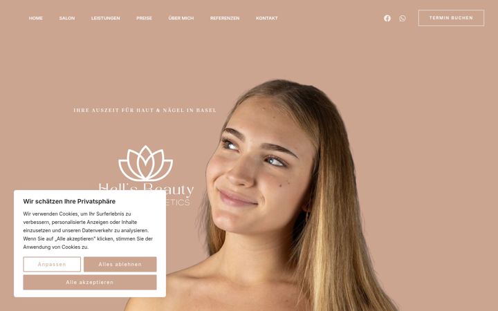 Screenshot of hellsbeauty.ch