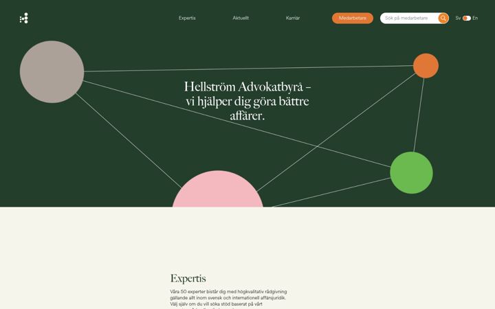 Screenshot of hellstromlaw.com