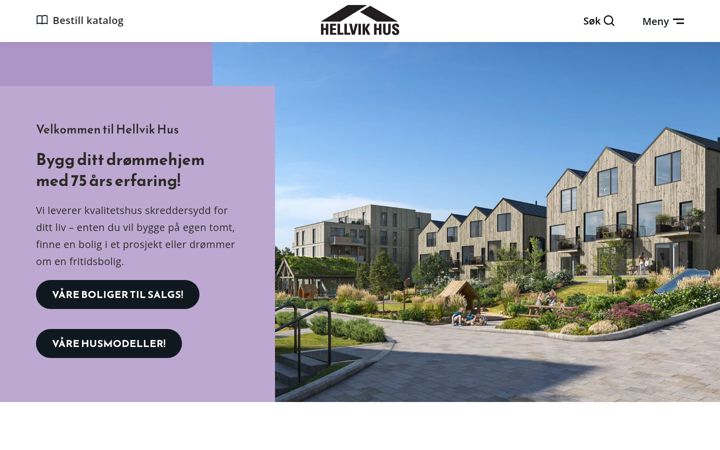 Screenshot of hellvikhus.no