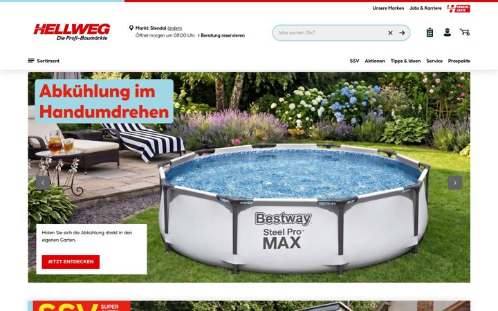 Screenshot of hellweg.de