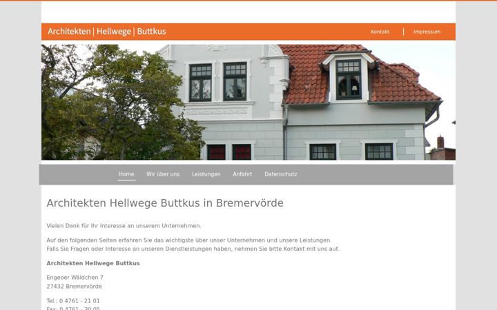 Skærmbillede af hellwege-buttkus.de